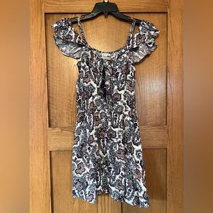 American Eagle Outfitters off the shoulder paisley patterned dress (size small)